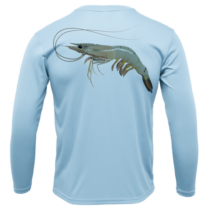 USA Jumbo Gulf Shrimp Long Sleeve UPF 50+ Dry-Fit Shirt