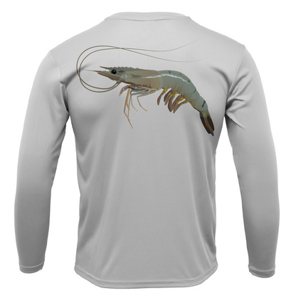 USA Jumbo Gulf Shrimp Long Sleeve UPF 50+ Dry-Fit Shirt