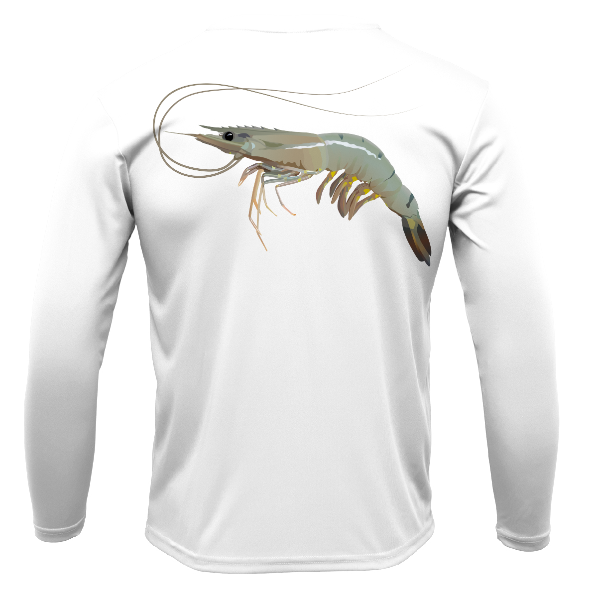 USA Jumbo Gulf Shrimp Long Sleeve UPF 50+ Dry-Fit Shirt
