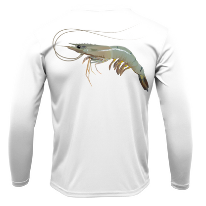 USA Jumbo Gulf Shrimp Long Sleeve UPF 50+ Dry-Fit Shirt