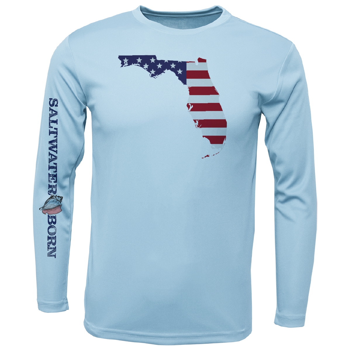 Saltwater Born Key West, Florida USA Long Sleeve UPF 50+ Dry-Fit Shirt
