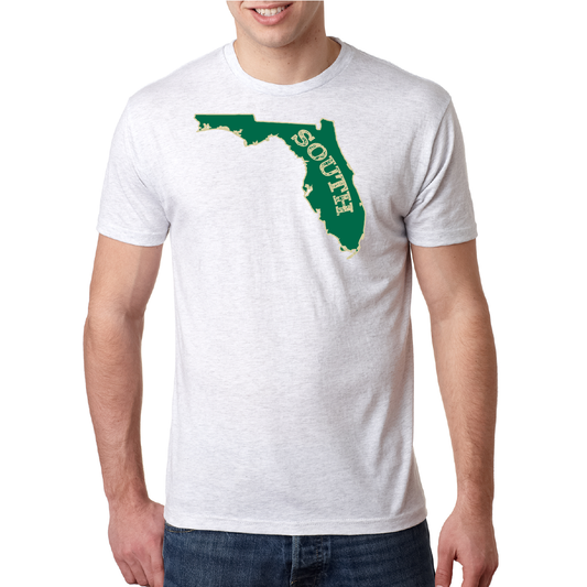 Saltwater Born South Florida Green and Gold Soft Tee