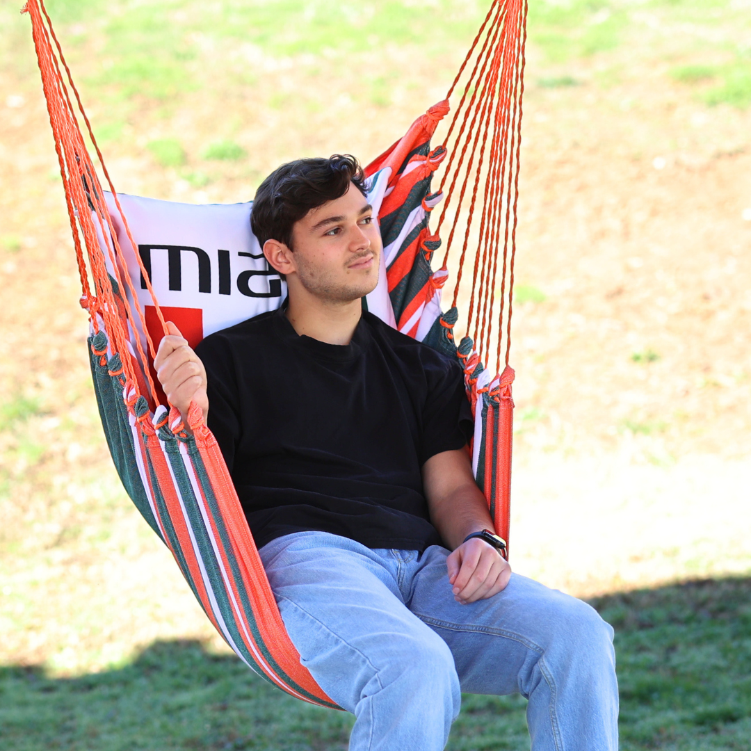 Campus Hammocks Miami Hurricanes Logo Hammock Chair