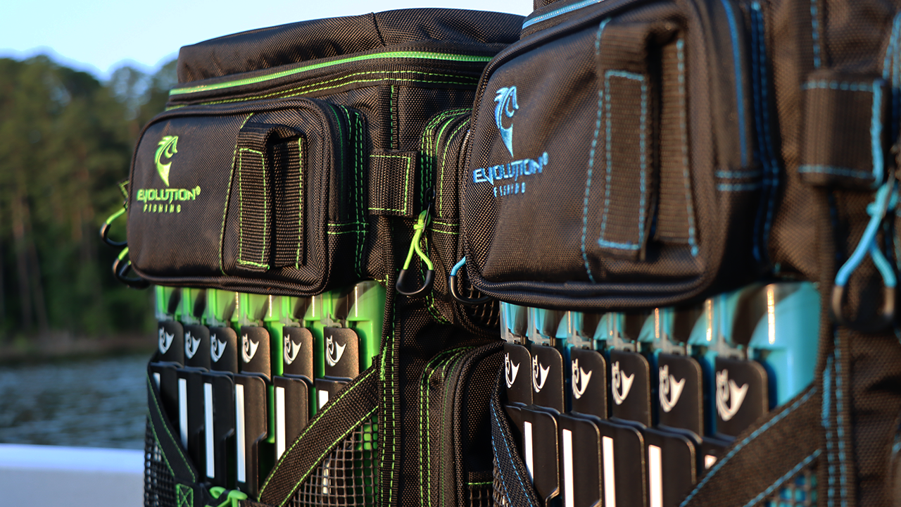 Evolution Outdoor Drift Series 3600 Tackle Backpack with Rod Holders & QuikLatch Trays