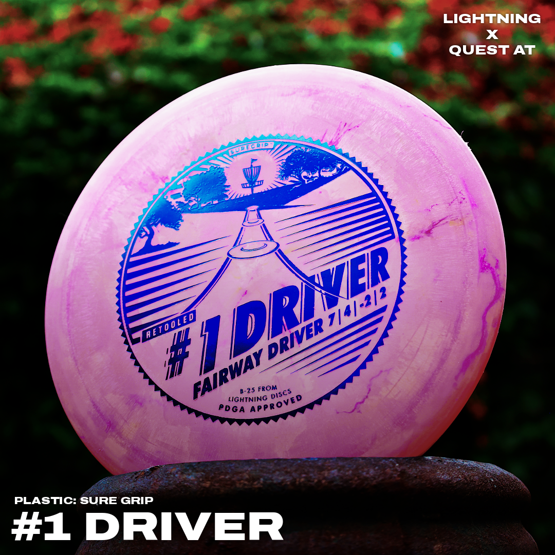 Gotta Go Gotta Throw Lightning Sure Grip #1 Driver [Retool] Fairway Driver Golf Disc