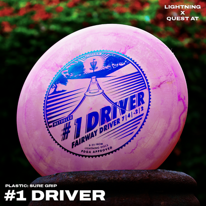 Gotta Go Gotta Throw Lightning Sure Grip #1 Driver [Retool] Fairway Driver Golf Disc
