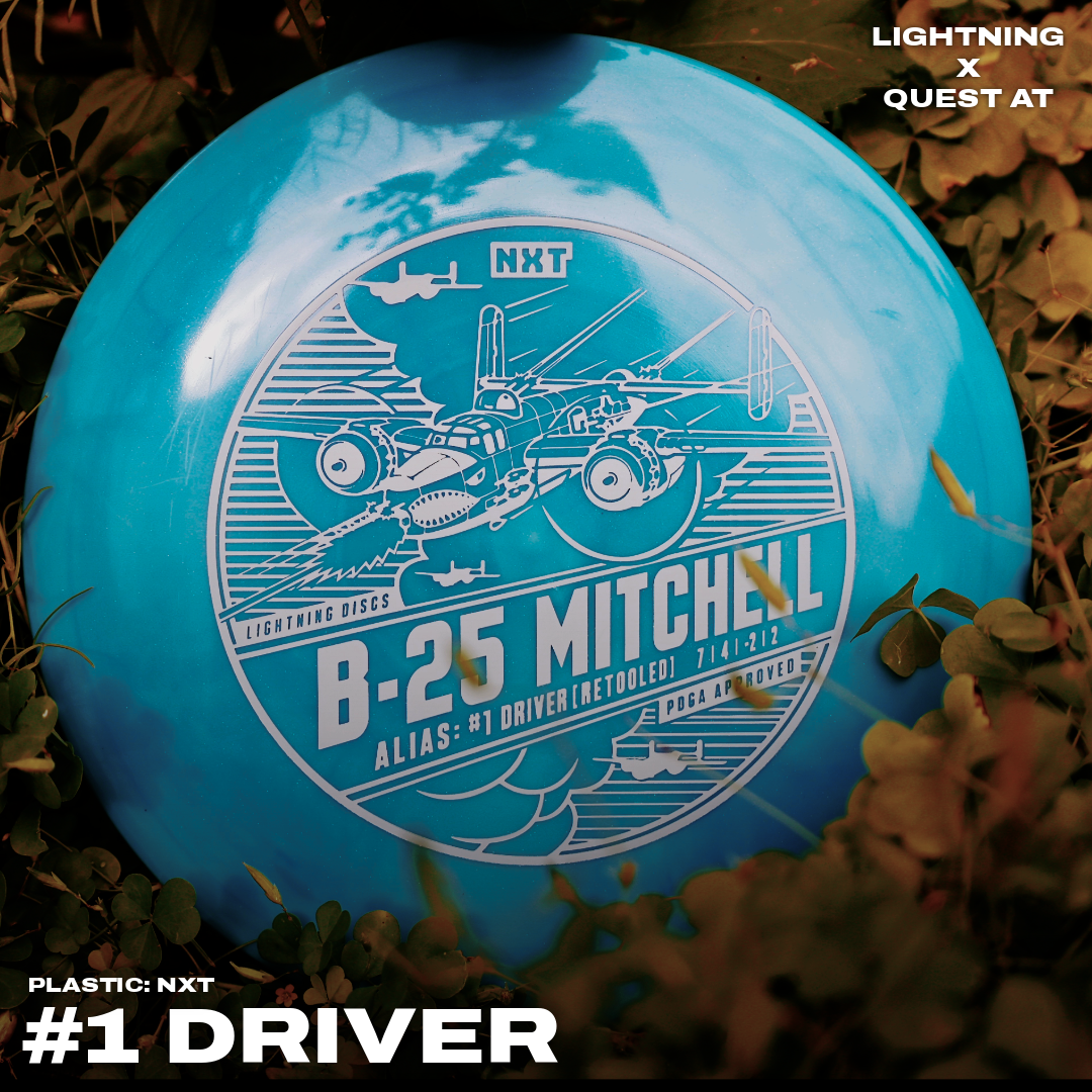 Gotta Go Gotta Throw Lightning NXT B-25 Mitchell #1 Driver [Retool] Fairway Driver Golf Disc