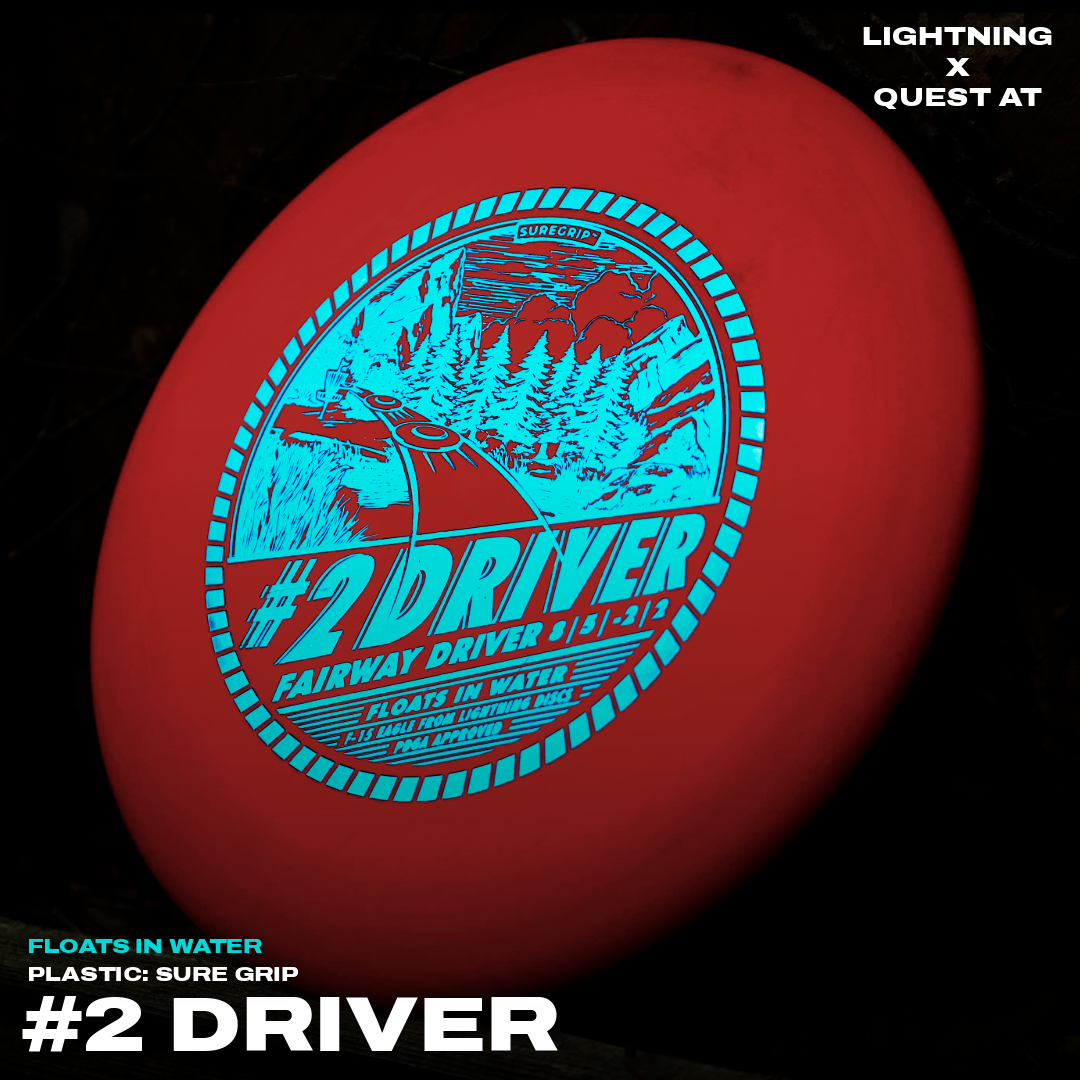 Gotta Go Gotta Throw Lightning Sure Grip #2 Driver Fairway Driver Golf Disc