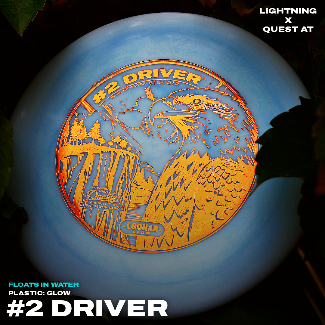 Gotta Go Gotta Throw Lightning Loonar Glow #2 Driver Fairway Driver Golf Disc