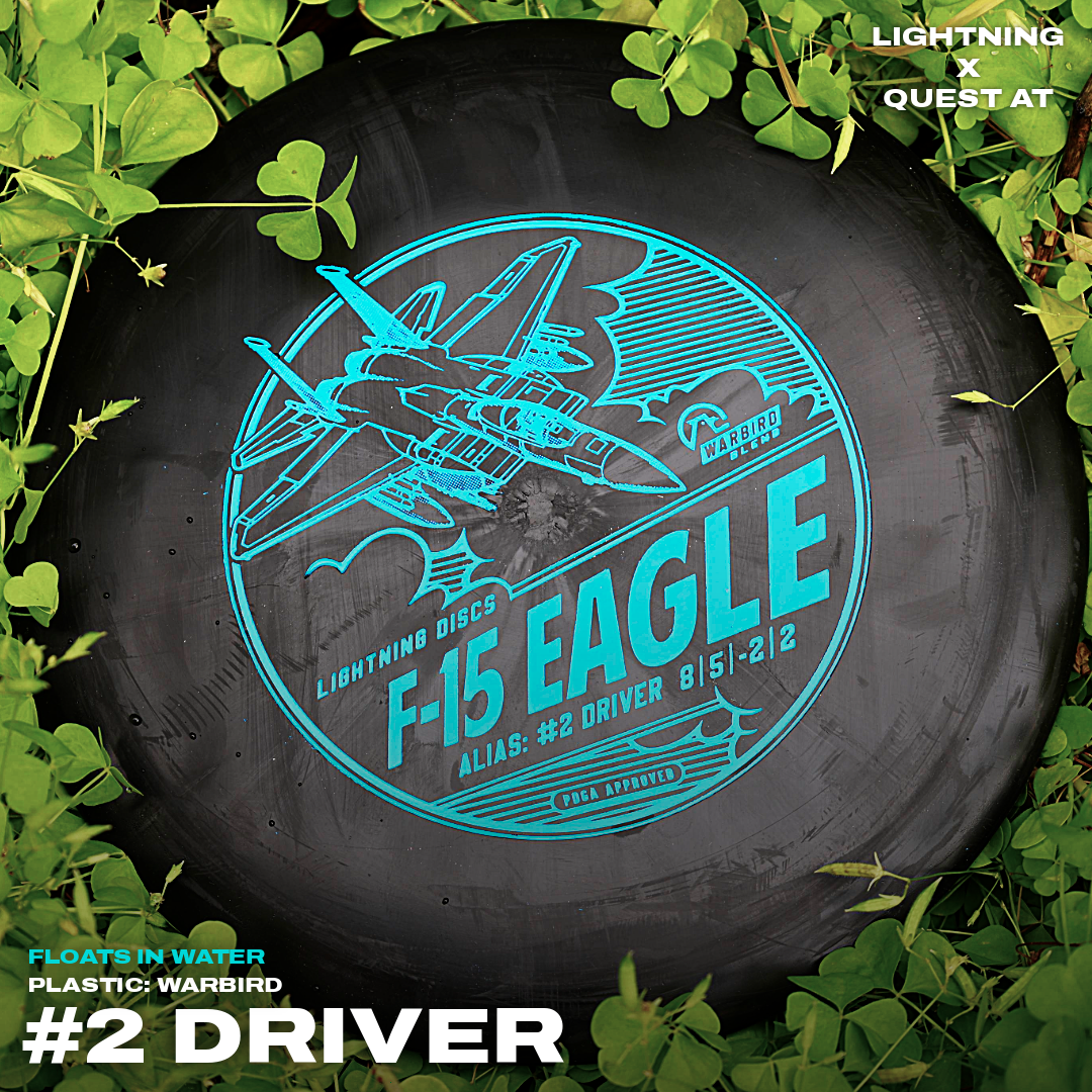 Gotta Go Gotta Throw Lightning Warbird F-15 Eagle #2 Driver Fairway Driver Golf Disc