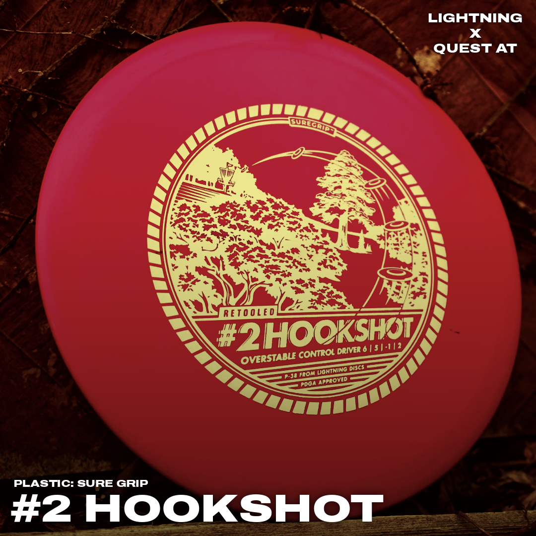 Gotta Go Gotta Throw Lightning Sure Grip #2 Hookshot [Retool] Fairway Driver Golf Disc