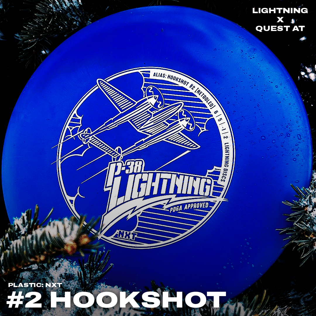 Gotta Go Gotta Throw Lightning NXT P-38 #2 Hookshot [Retool] Fairway Driver Golf Disc