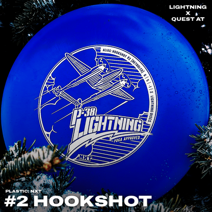 Gotta Go Gotta Throw Lightning NXT P-38 #2 Hookshot Fairway Driver Golf Disc