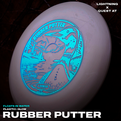 Gotta Go Gotta Throw Lightning Loonar Glow Rubber Putter Golf Disc