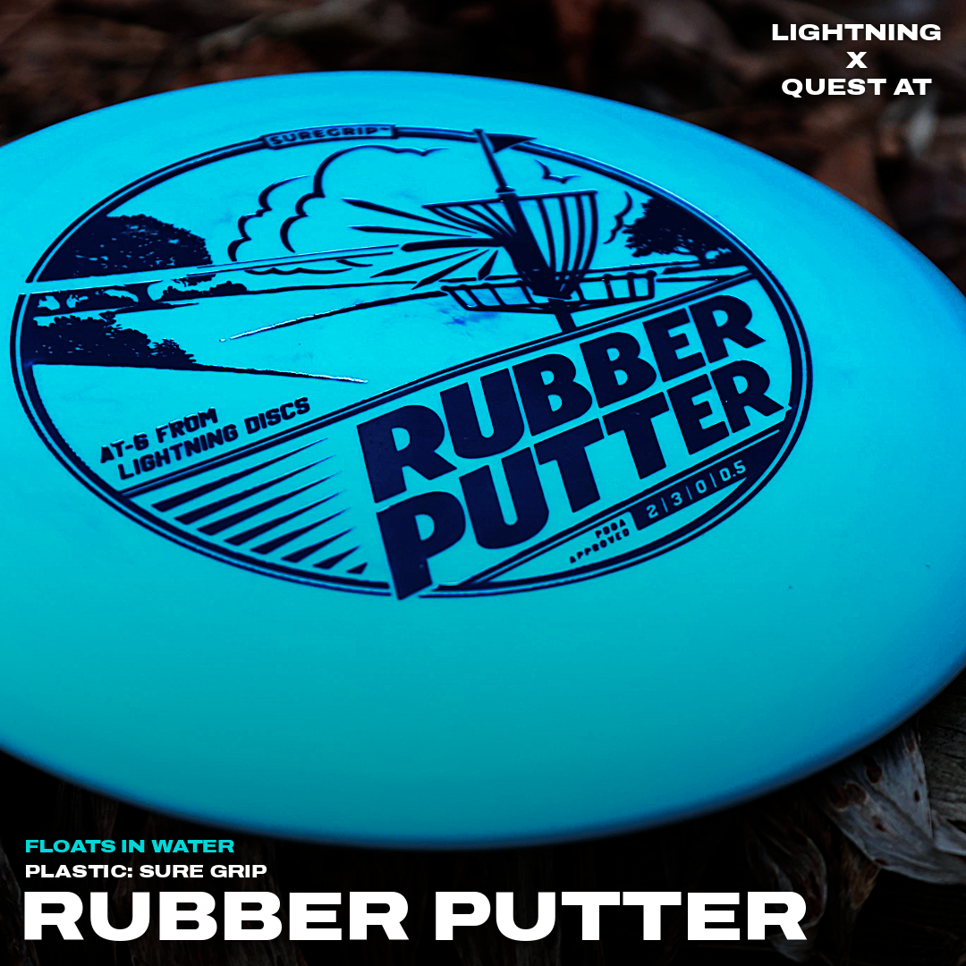 Gotta Go Gotta Throw Lightning Sure Grip Rubber Putter Golf Disc
