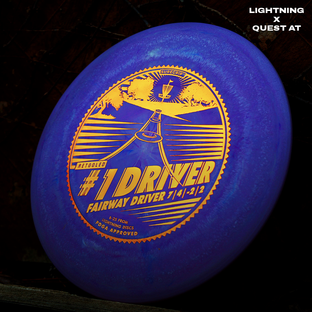 Gotta Go Gotta Throw Lightning Sure Grip #1 Driver [Retool] Fairway Driver Golf Disc