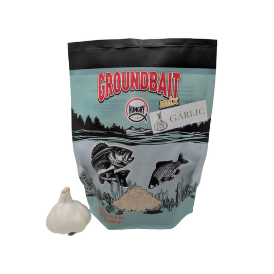 HungryFish GroundBait Mix - (Garlic) 15.9oz