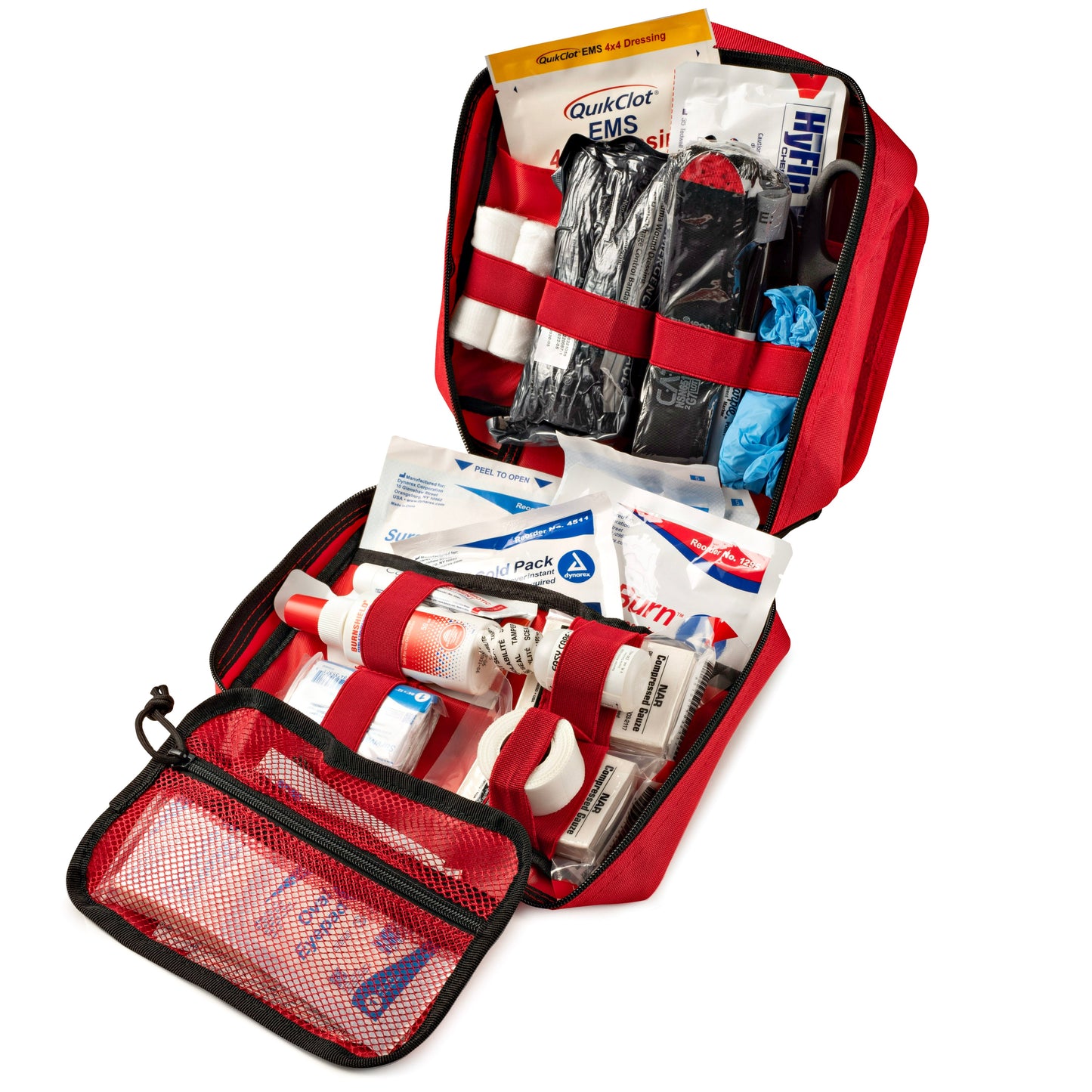Scherber Vehicle IFAK Emergency Trauma Kit | 90+ Medical Supplies | Intermediate