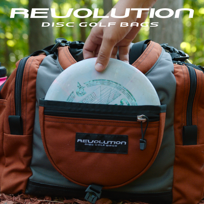 Gotta Go Gotta Throw Revolution Carolina Team V3 Disc Golf Bag - Rust