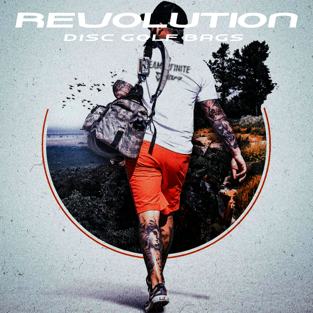 Gotta Go Gotta Throw Revolution Carolina Team V3 Disc Golf Bag - Rust