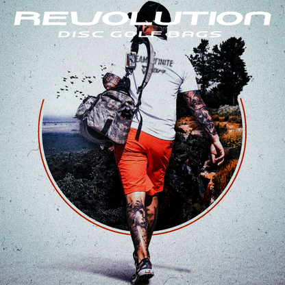 Gotta Go Gotta Throw Revolution Carolina Team V3 Disc Golf Bag - Rust