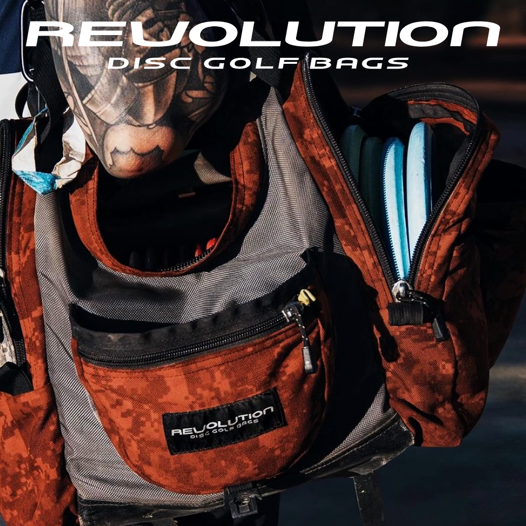 Gotta Go Gotta Throw Revolution Carolina Team V3 Disc Golf Bag - Rust