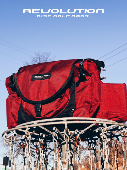 Gotta Go Gotta Throw Revolution Carolina Team V3 Disc Golf Bag - Crimson