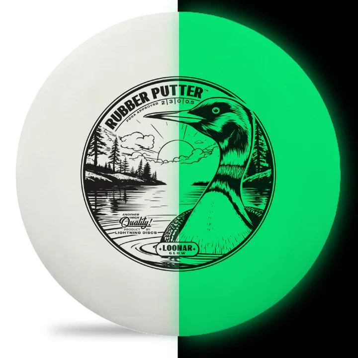 Gotta Go Gotta Throw Lightning Loonar Glow Rubber Putter Golf Disc