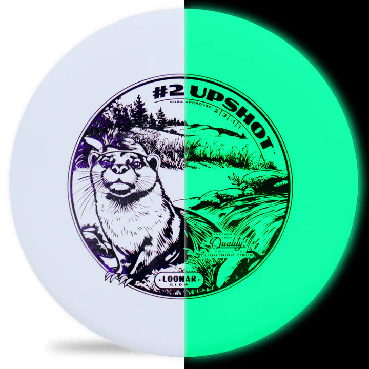Gotta Go Gotta Throw Lightning Loonar Glow #2 Upshot Putter Golf Disc