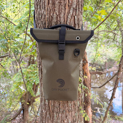 Dry Pocket Waterproof Floating Shell Bag / Dry Bag - Olive Night