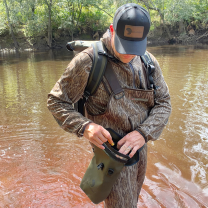 Dry Pocket Waterproof Floating Shell Bag / Dry Bag - Olive Night