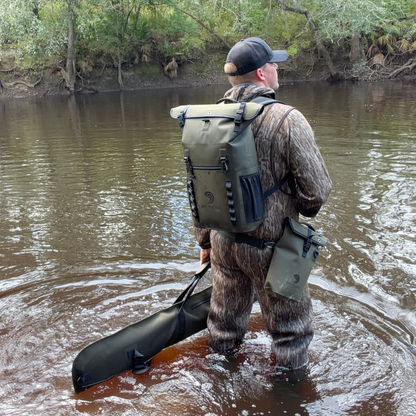 Dry Pocket Waterproof Floating Shell Bag / Dry Bag - Olive Night