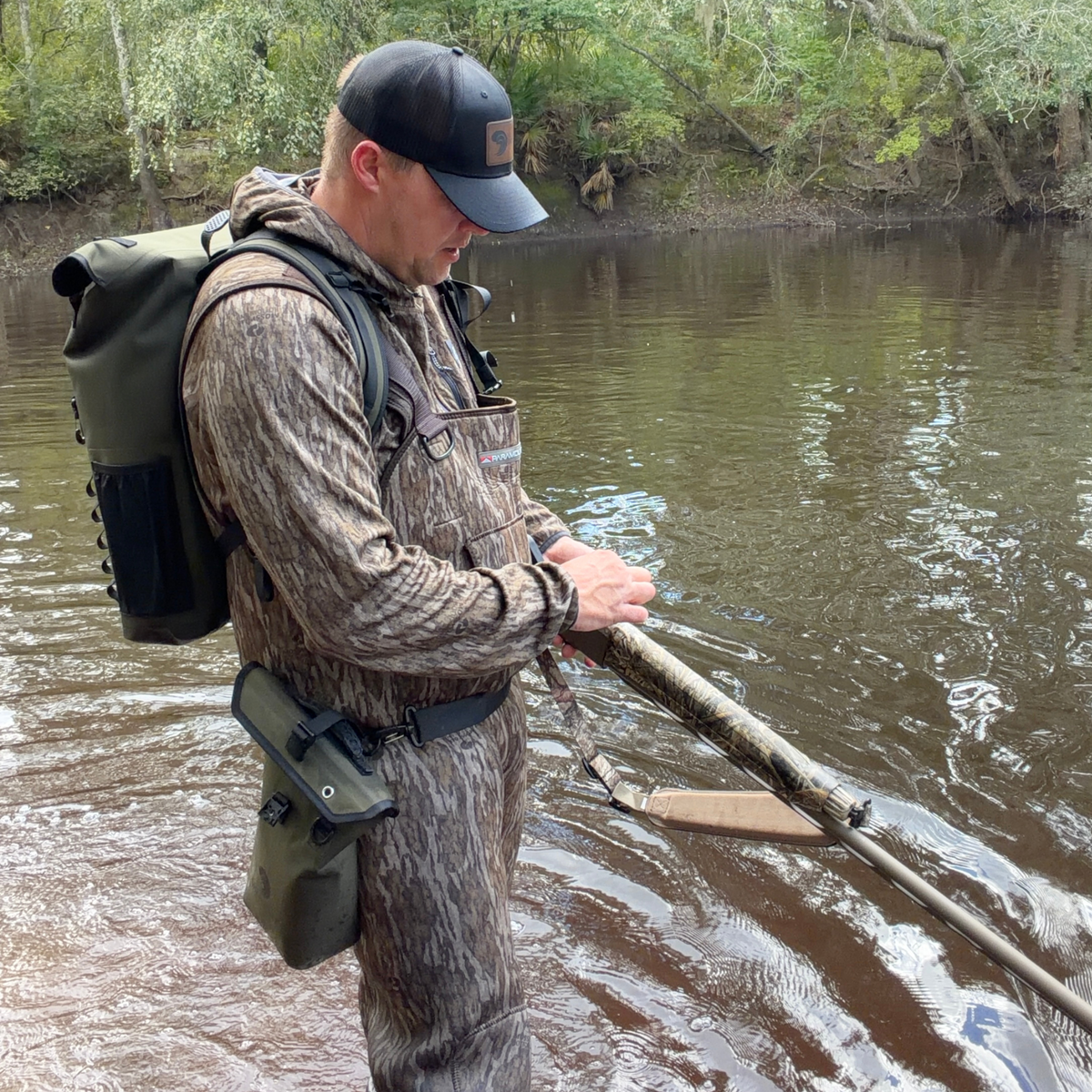 Dry Pocket Waterproof Floating Shell Bag / Dry Bag - Olive Night