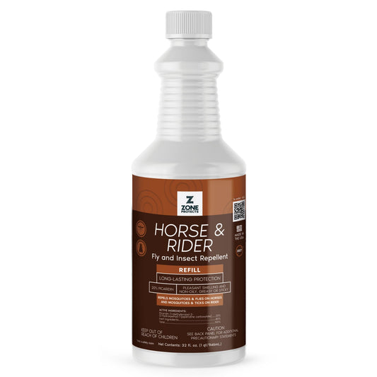 Zone Protects Horse & Rider Fly & Insect Repellent Refill, 32oz