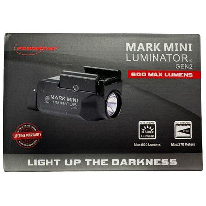 Powertac Mark Mini Luminator Gen 2 - 600 Lumen Compact Tactical PL Light
