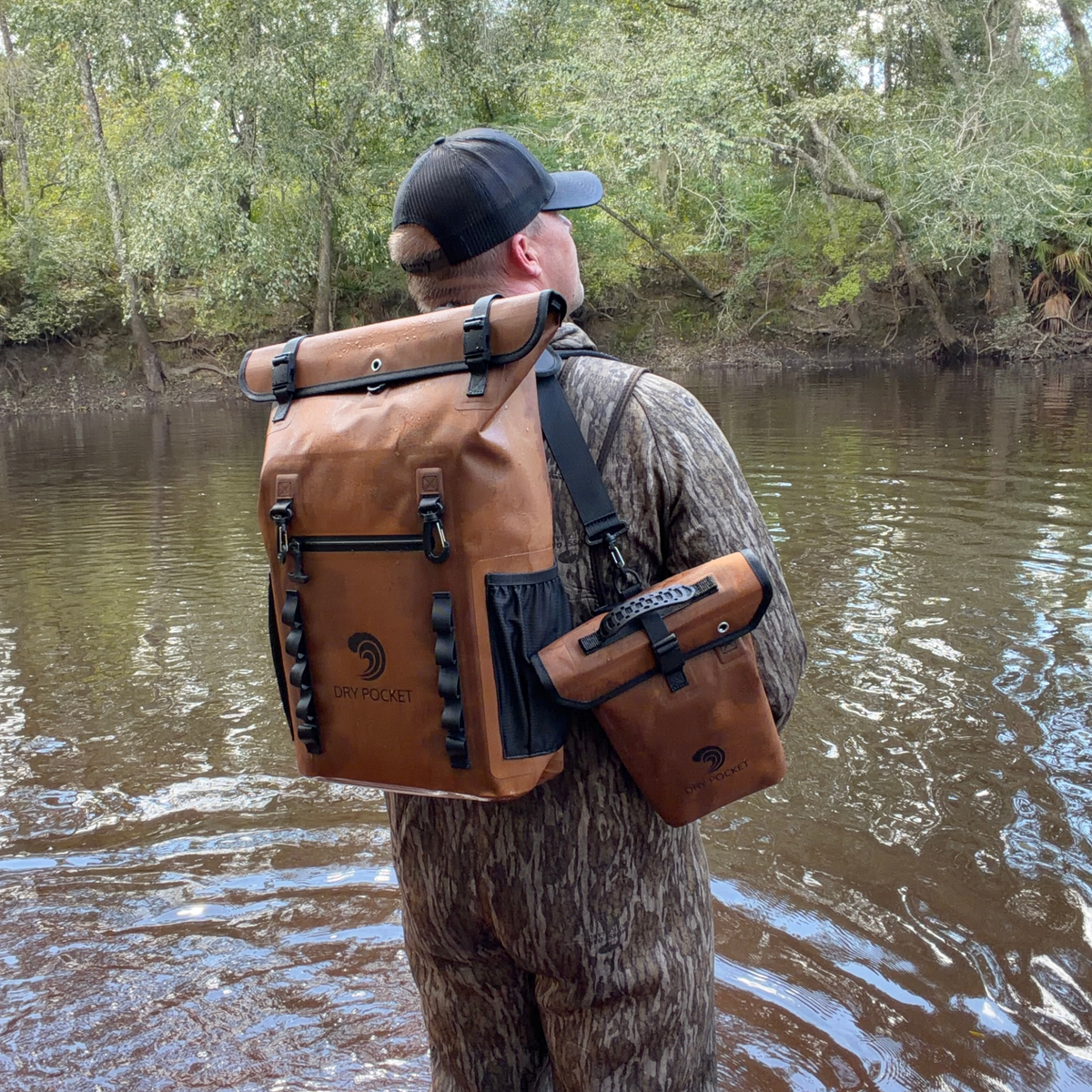 Dry Pocket Waterproof Floating Shell Bag / Dry Bag - Coyote Brown