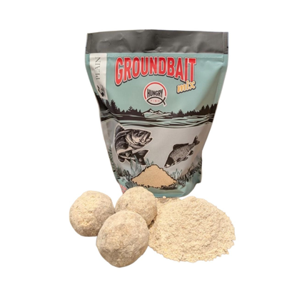 HungryFish GroundBait Mix - ( Plain ) 15.9oz