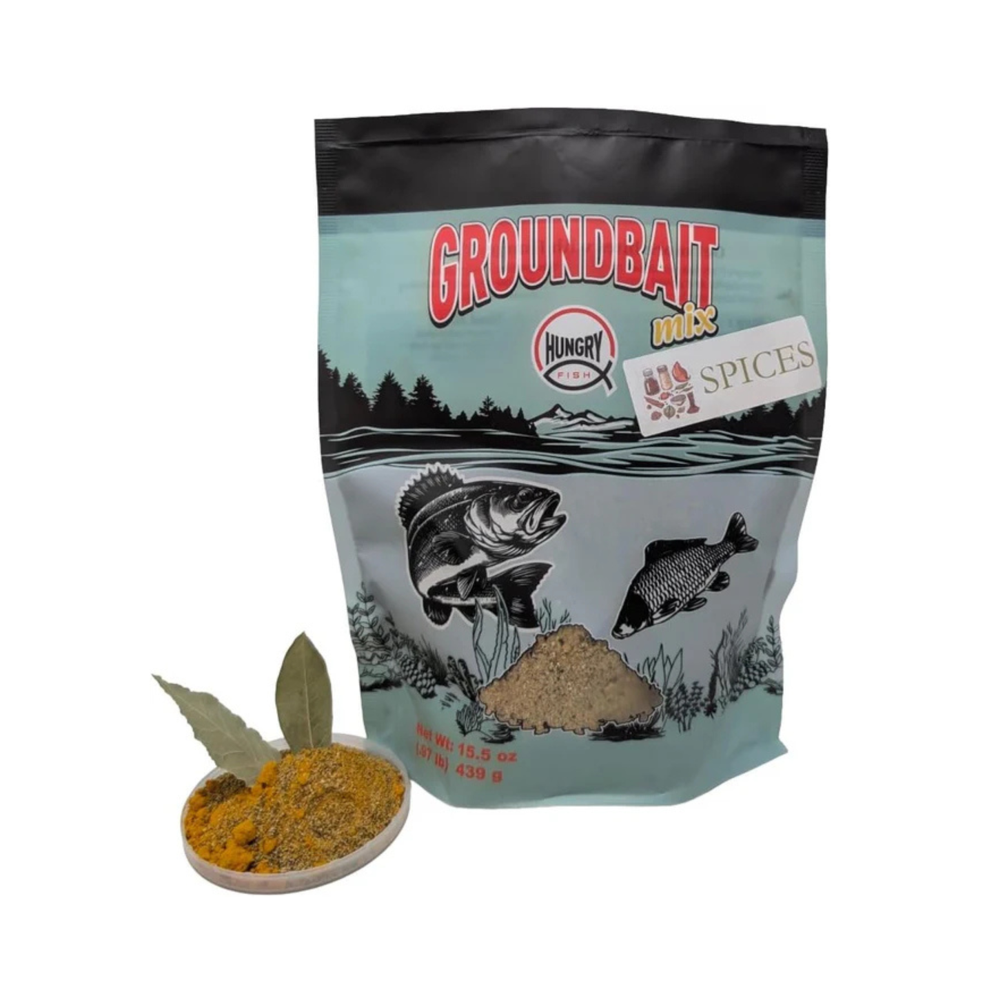 HungryFish GroundBait Mix - (Spices ) 15.9oz