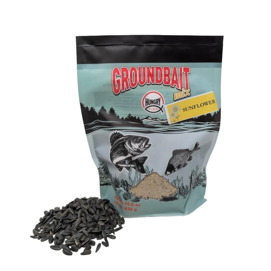 HungryFish GroundBait Mix - (Sunflower) 15.9oz