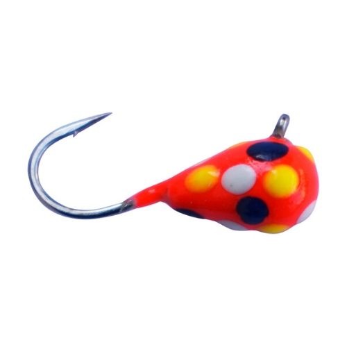 Kenders - Red White Yellow Blue Spot Glow Tungsten Jig