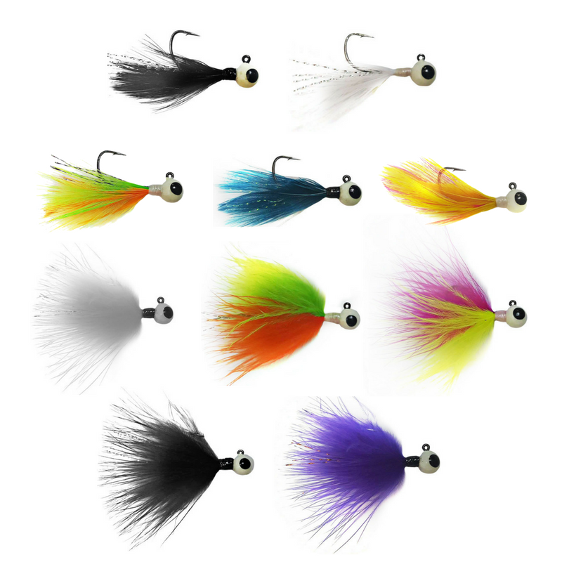 Kenders - Tungsten Feather/Marabou Master Set (10 Jigs)