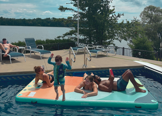 RadPadz Cannonballer | Abstract | 6’ x 12’ Inflatable Platform