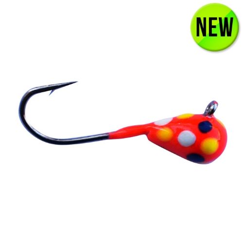 Kenders - Red White Yellow Blue Spot Glow Tungsten Jig