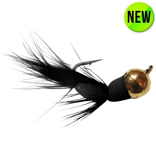 Kenders - Black/Gold Tungsten Akua Jig Flare
