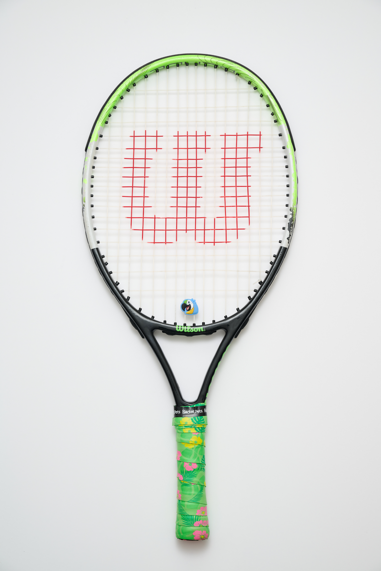 Racket Pets Parrot Tennis Overgrip Tape and Matching Shock Absorbing Dampener for Tennis Racket