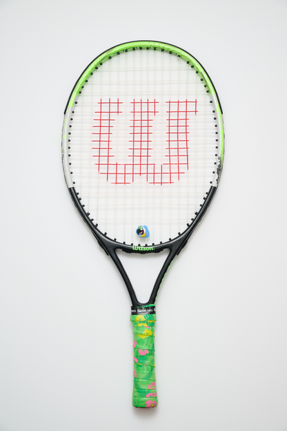 Racket Pets Parrot Tennis Overgrip Tape and Matching Shock Absorbing Dampener for Tennis Racket