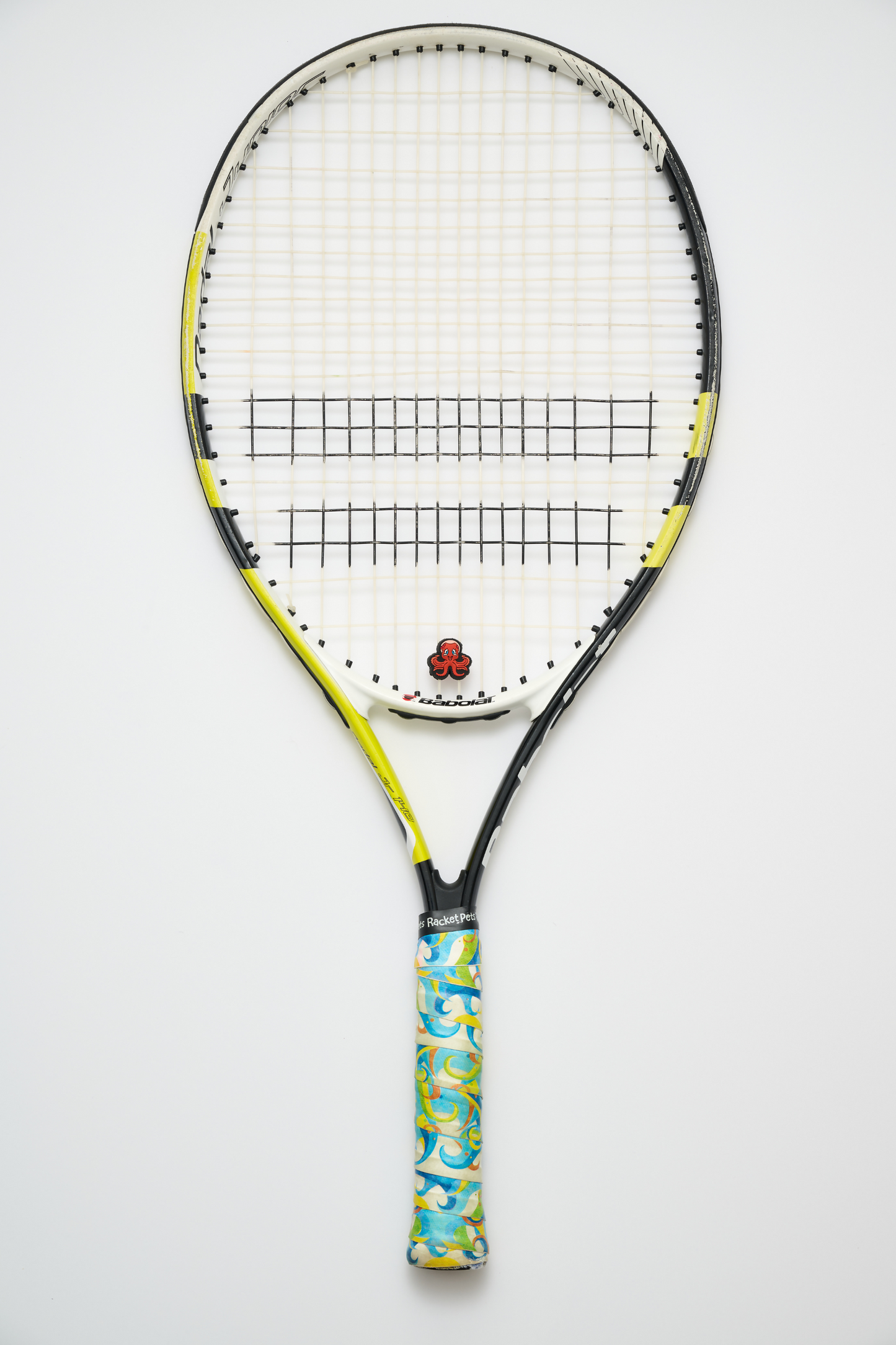 Racket Pets Octopus Tennis Overgrip Tape and Matching Shock Absorbing Dampener for Tennis Racket