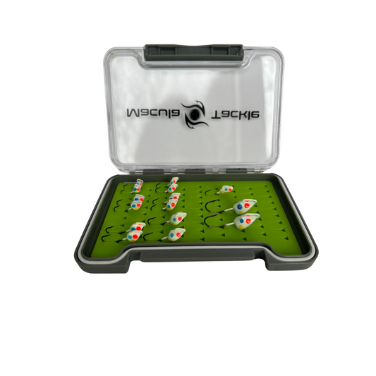 Macula Tackle "Bread Box" Glow Wonderbread Jigs Kit