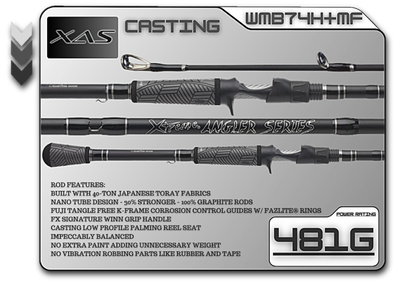 FX Custom Rods 7'4" Heavy-Plus Mod-Fast Casting Rod