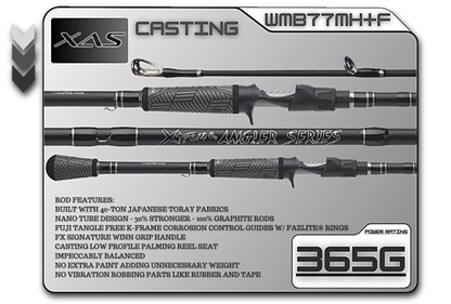 FX Custom Rods 7'7" Med-Heavy+ Fast Casting Rod